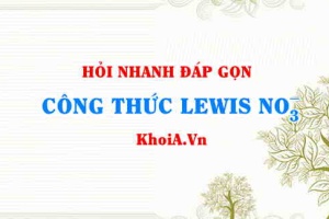 Công thức Lewis của NO3- Hỏi đáp môn Hóa